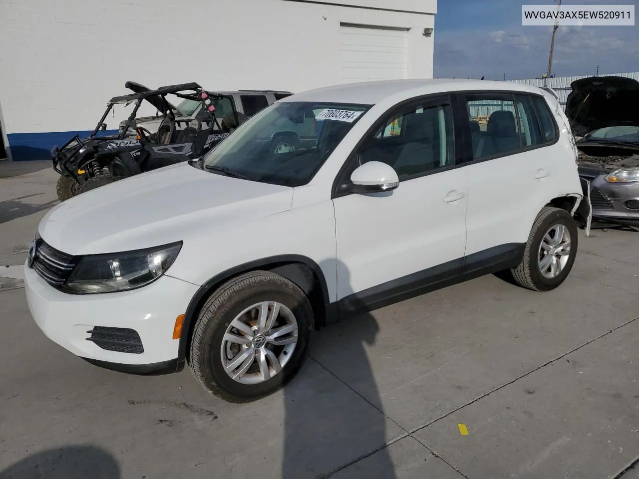 2014 Volkswagen Tiguan S VIN: WVGAV3AX5EW520911 Lot: 70603764