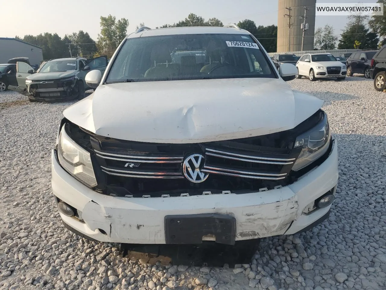 2014 Volkswagen Tiguan S VIN: WVGAV3AX9EW057431 Lot: 70620124