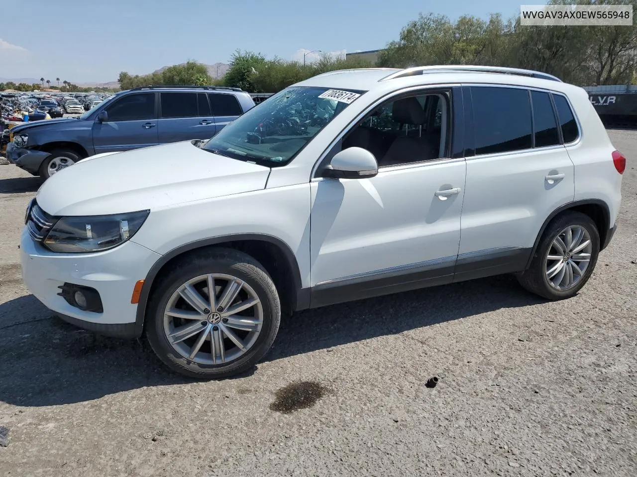 2014 Volkswagen Tiguan S VIN: WVGAV3AX0EW565948 Lot: 70836174