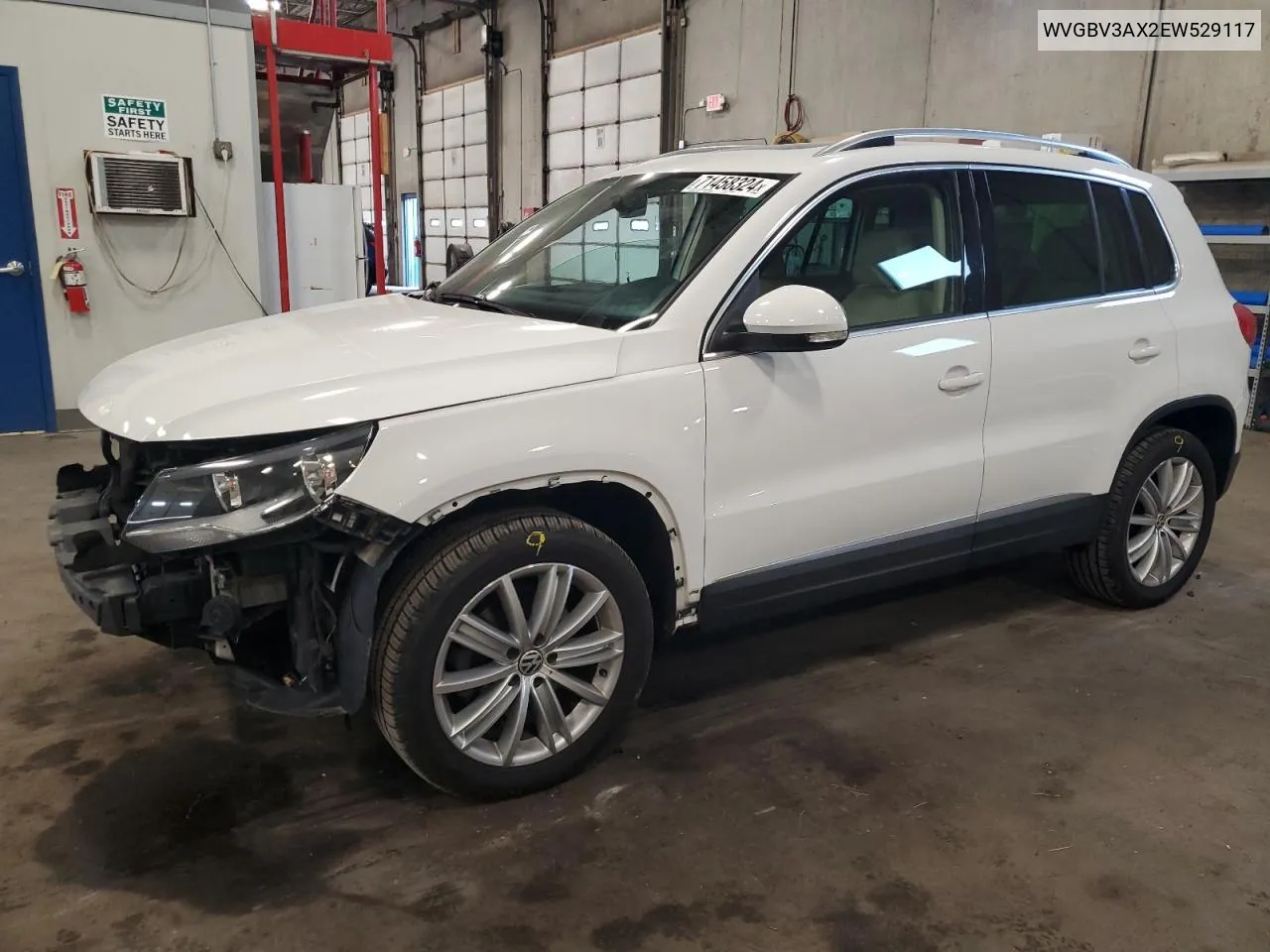 WVGBV3AX2EW529117 2014 Volkswagen Tiguan S