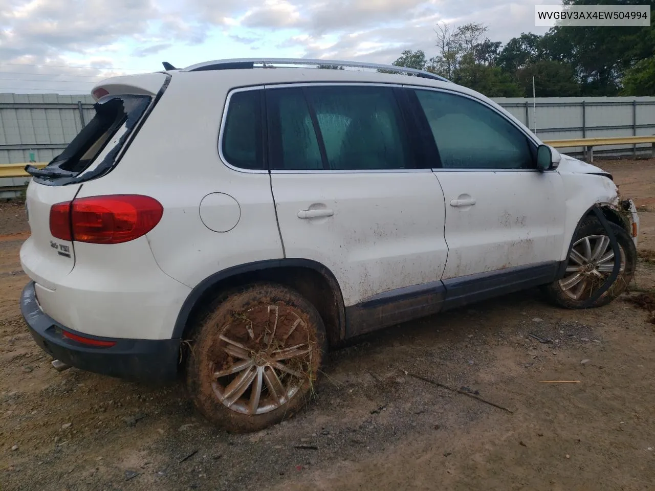 2014 Volkswagen Tiguan S VIN: WVGBV3AX4EW504994 Lot: 72340834