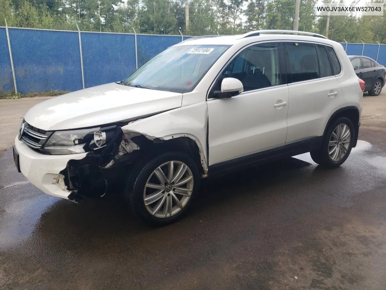 2014 Volkswagen Tiguan S VIN: WVGJV3AX6EW527043 Lot: 72912104