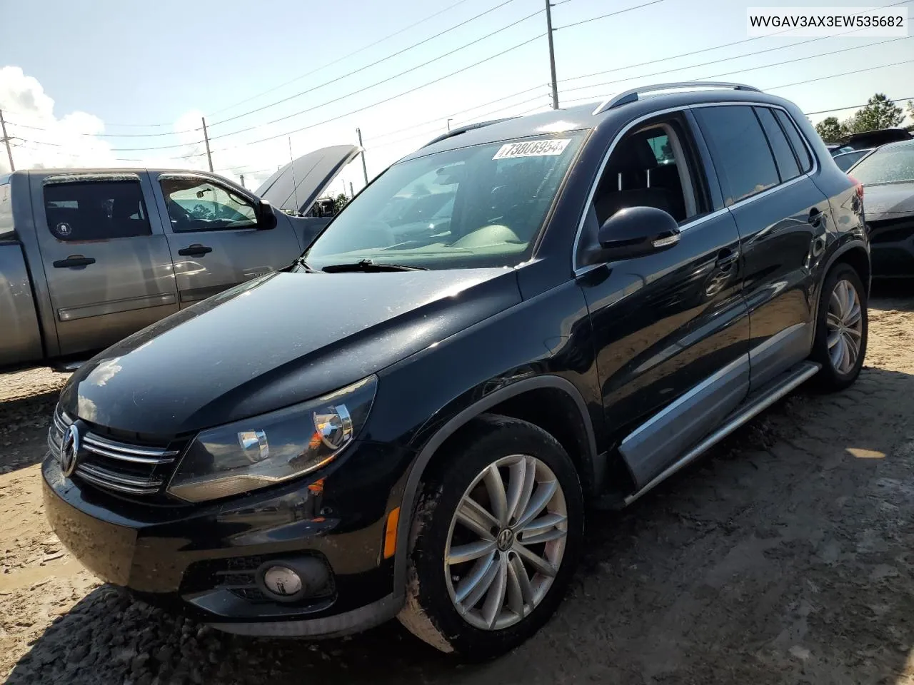 2014 Volkswagen Tiguan S VIN: WVGAV3AX3EW535682 Lot: 73806954