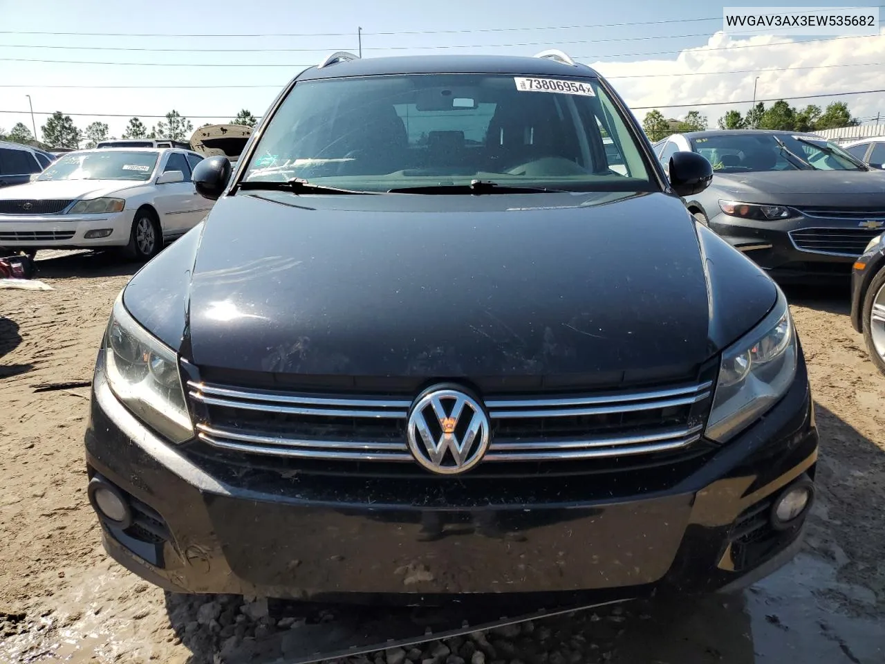 2014 Volkswagen Tiguan S VIN: WVGAV3AX3EW535682 Lot: 73806954