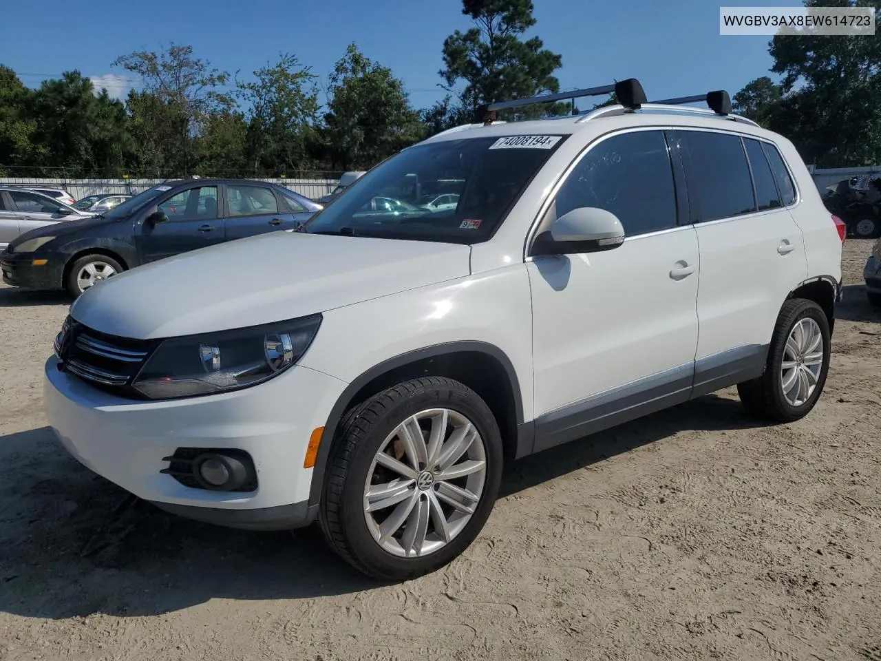 2014 Volkswagen Tiguan S VIN: WVGBV3AX8EW614723 Lot: 74008194