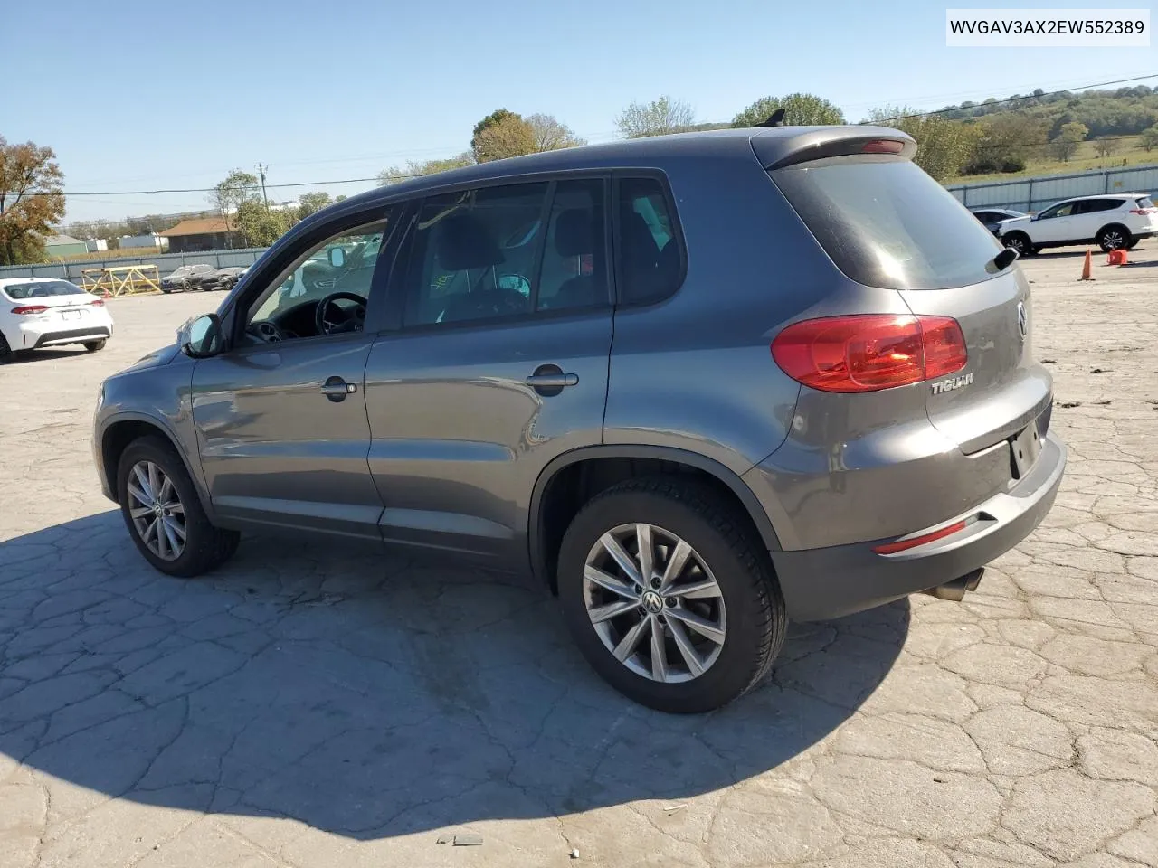 2014 Volkswagen Tiguan S VIN: WVGAV3AX2EW552389 Lot: 74728734