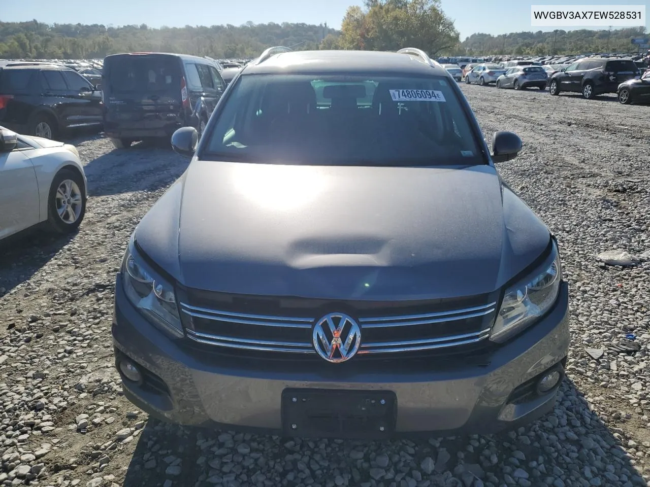 2014 Volkswagen Tiguan S VIN: WVGBV3AX7EW528531 Lot: 74806094