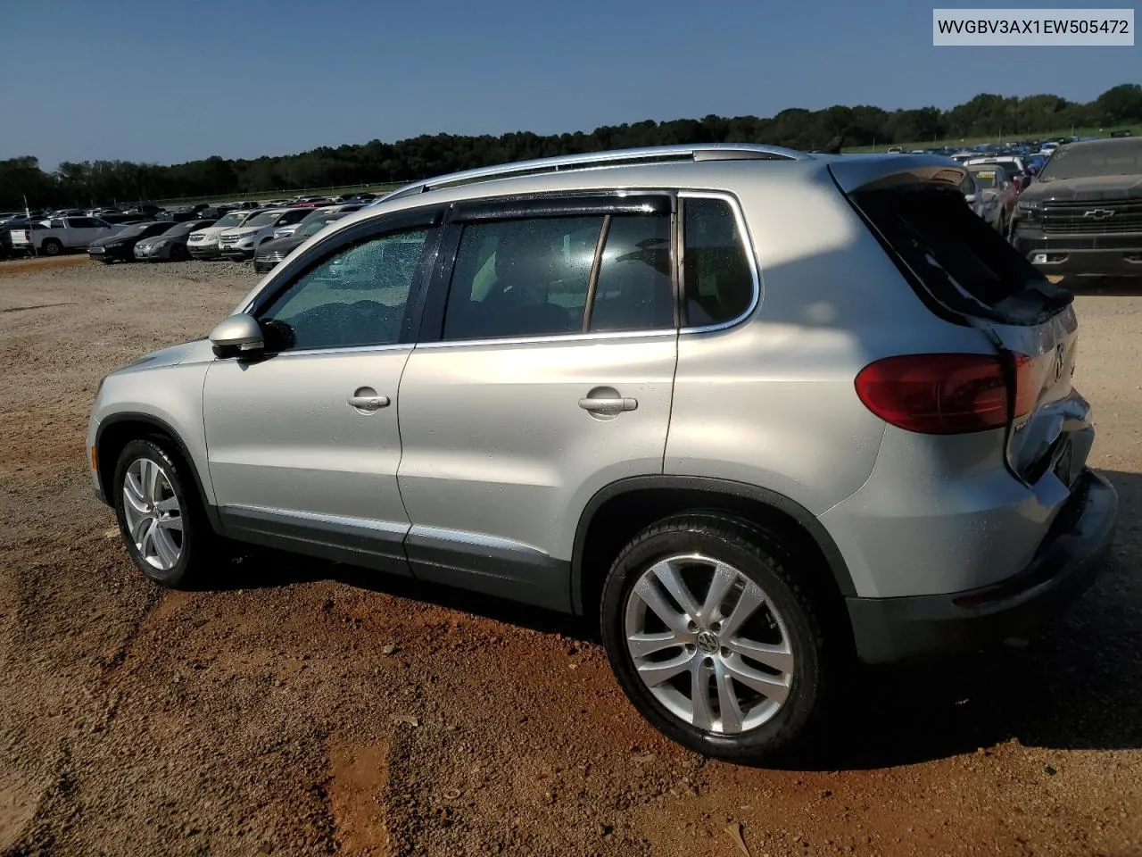 2014 Volkswagen Tiguan S VIN: WVGBV3AX1EW505472 Lot: 74996724