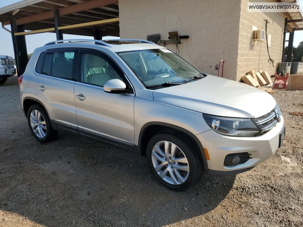 2014 Volkswagen Tiguan S VIN: WVGBV3AX1EW505472 Lot: 74996724