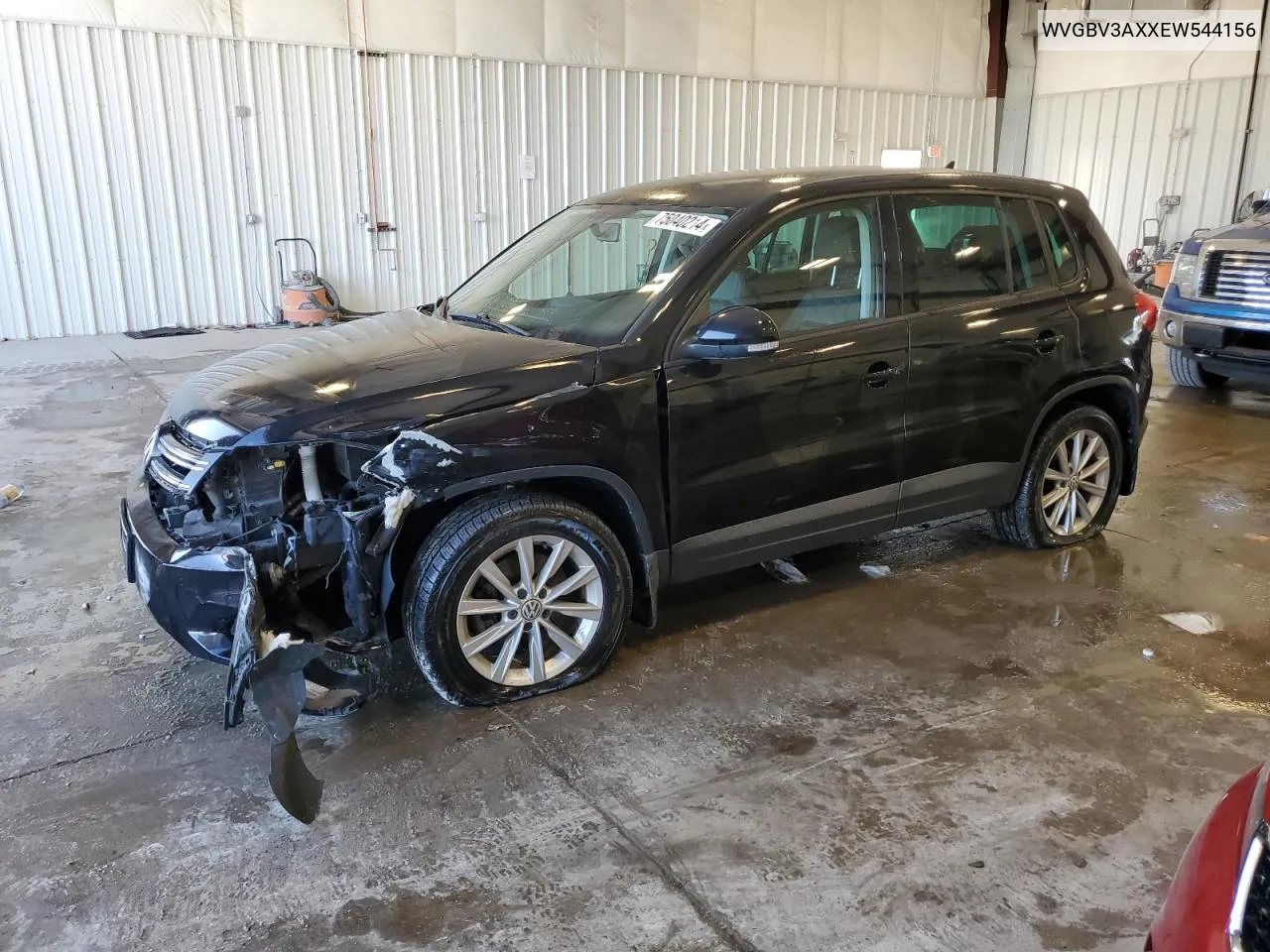 2014 Volkswagen Tiguan S VIN: WVGBV3AXXEW544156 Lot: 75040214