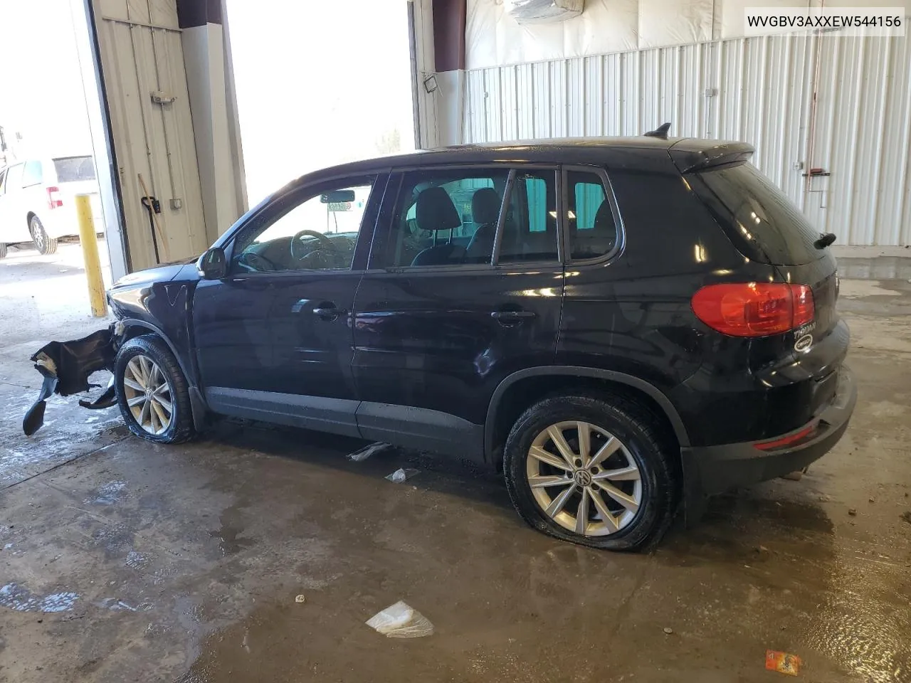 2014 Volkswagen Tiguan S VIN: WVGBV3AXXEW544156 Lot: 75040214