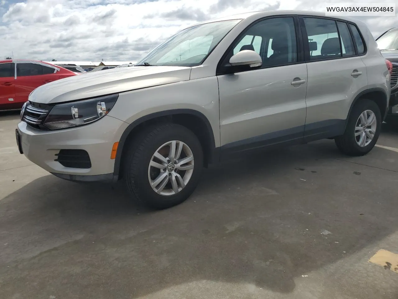 2014 Volkswagen Tiguan S VIN: WVGAV3AX4EW504845 Lot: 75076124