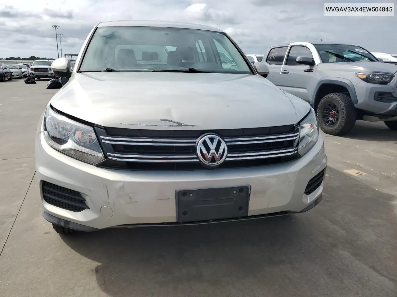 2014 Volkswagen Tiguan S VIN: WVGAV3AX4EW504845 Lot: 75076124