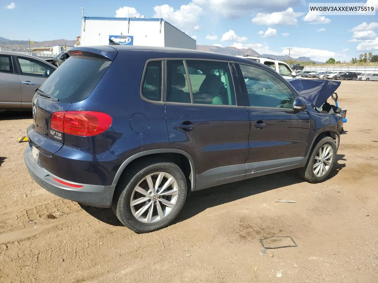 2014 Volkswagen Tiguan S VIN: WVGBV3AXXEW575519 Lot: 75292324