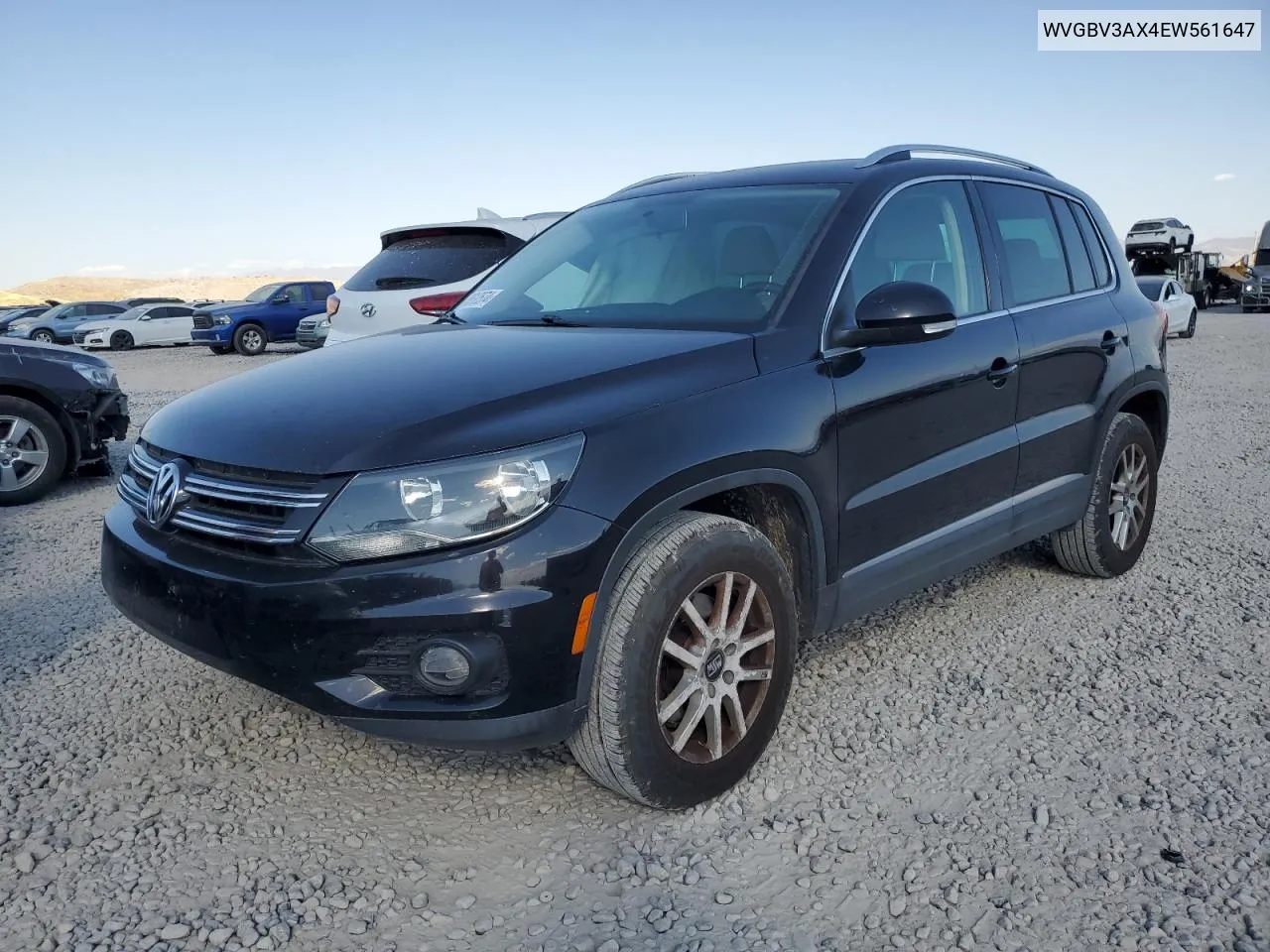 2014 Volkswagen Tiguan S VIN: WVGBV3AX4EW561647 Lot: 75512574