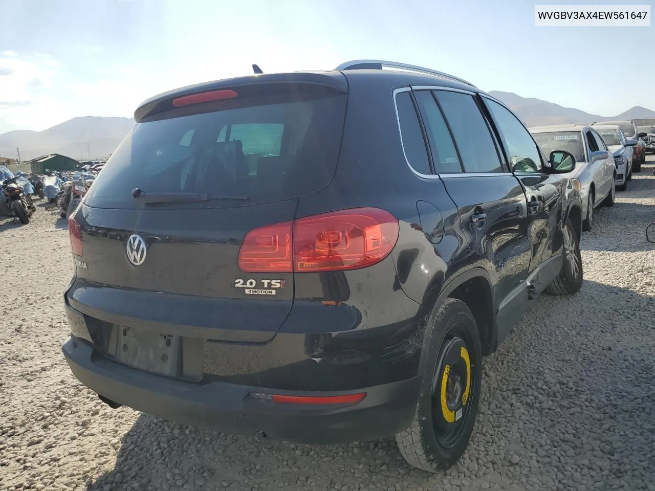 2014 Volkswagen Tiguan S VIN: WVGBV3AX4EW561647 Lot: 75512574