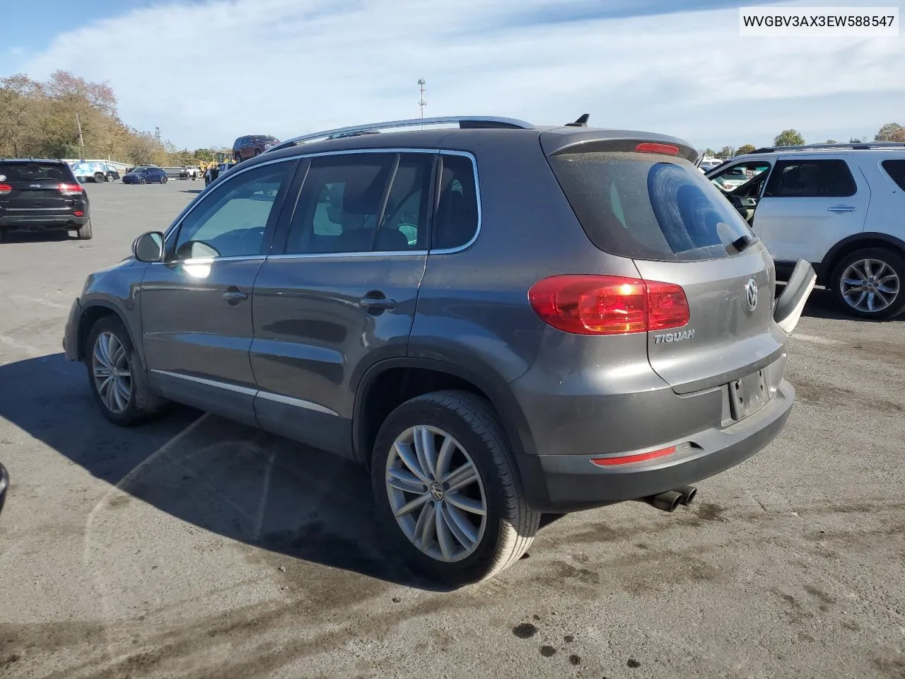 2014 Volkswagen Tiguan S VIN: WVGBV3AX3EW588547 Lot: 75936104