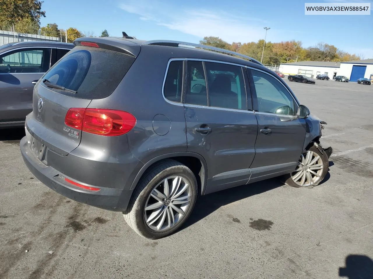 2014 Volkswagen Tiguan S VIN: WVGBV3AX3EW588547 Lot: 75936104