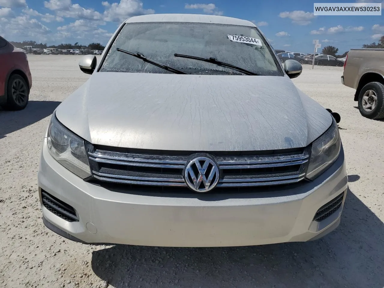 2014 Volkswagen Tiguan S VIN: WVGAV3AXXEW530253 Lot: 75953044