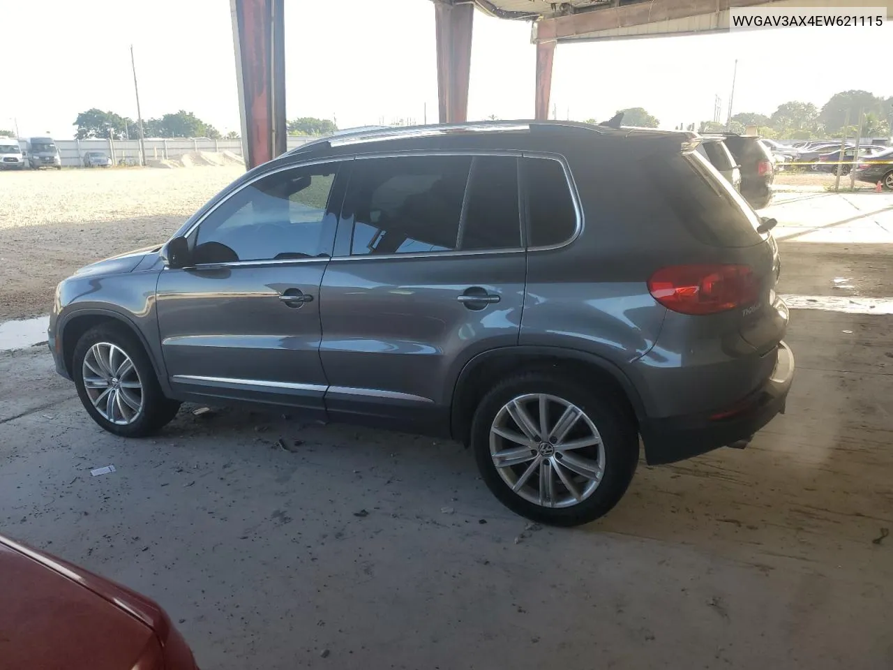 2014 Volkswagen Tiguan S VIN: WVGAV3AX4EW621115 Lot: 76030764