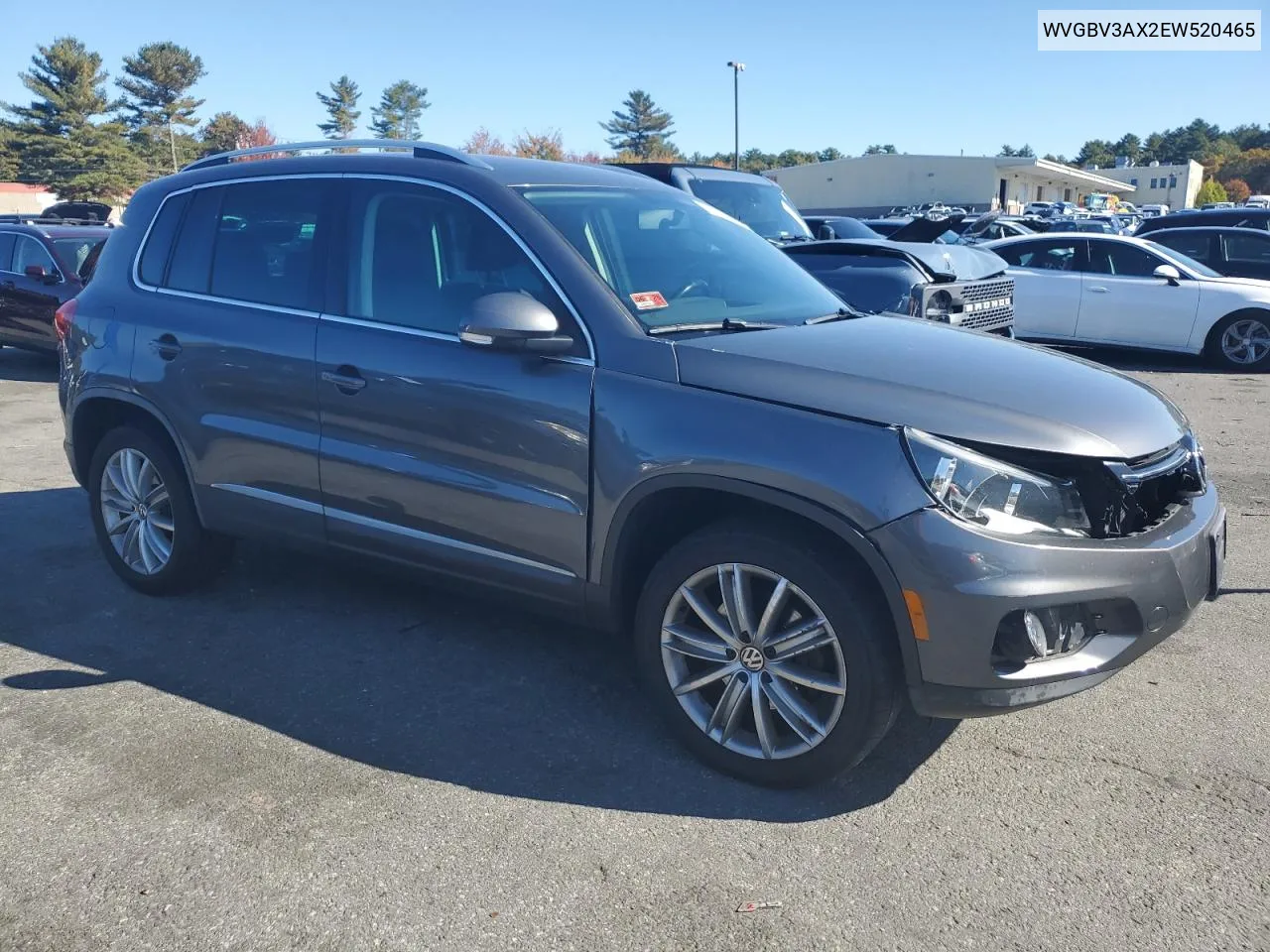 2014 Volkswagen Tiguan S VIN: WVGBV3AX2EW520465 Lot: 76602014