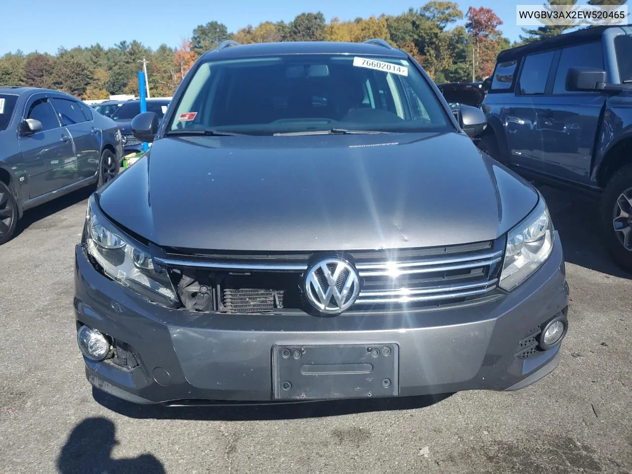 WVGBV3AX2EW520465 2014 Volkswagen Tiguan S