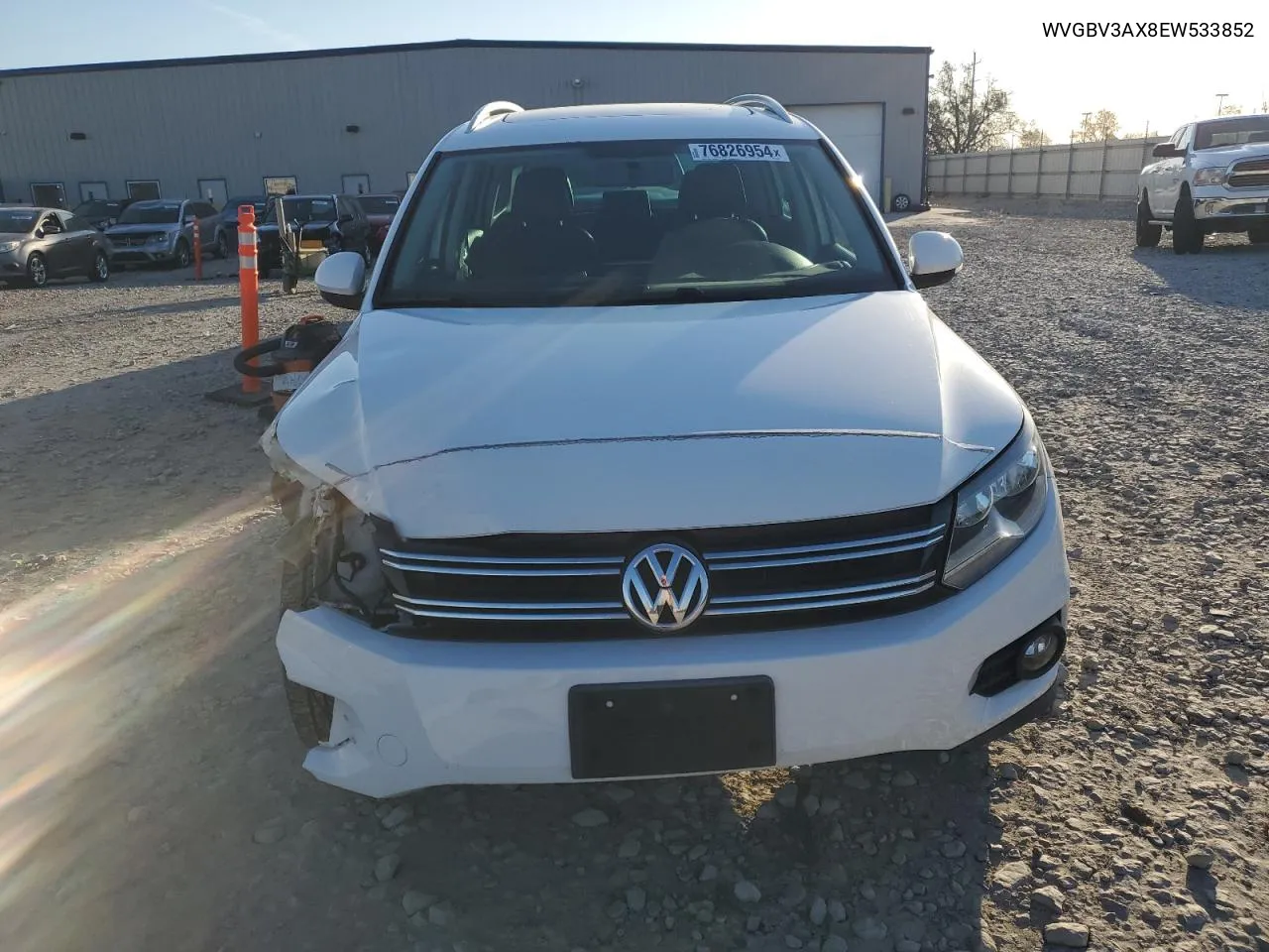 2014 Volkswagen Tiguan S VIN: WVGBV3AX8EW533852 Lot: 76826954