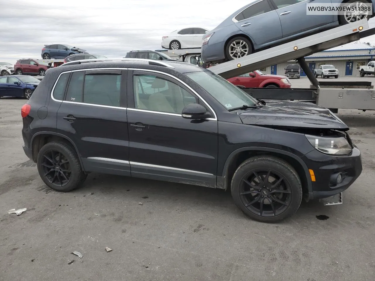 2014 Volkswagen Tiguan S VIN: WVGBV3AX9EW511388 Lot: 77542664