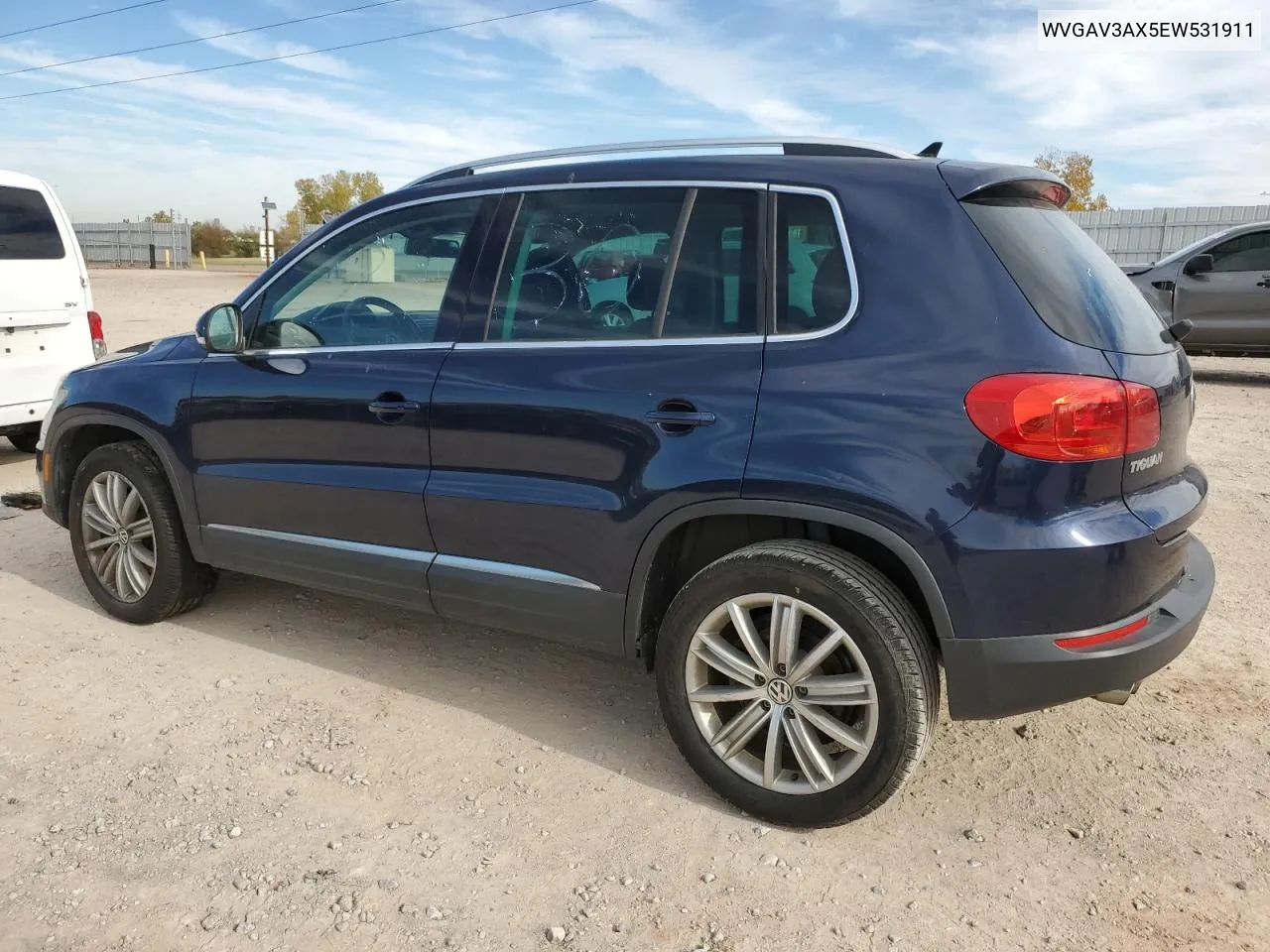 2014 Volkswagen Tiguan S VIN: WVGAV3AX5EW531911 Lot: 77600603