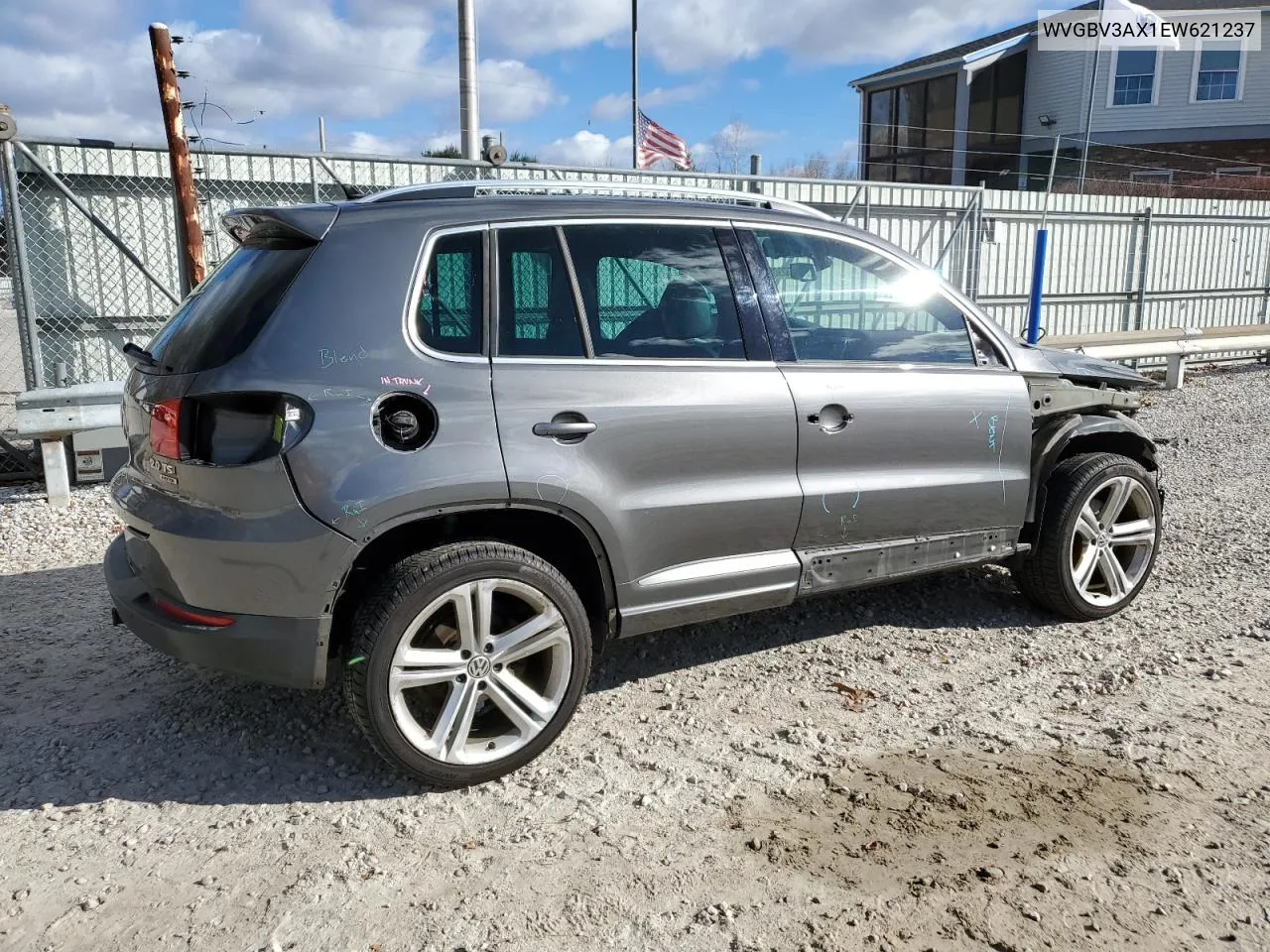 2014 Volkswagen Tiguan S VIN: WVGBV3AX1EW621237 Lot: 78538924