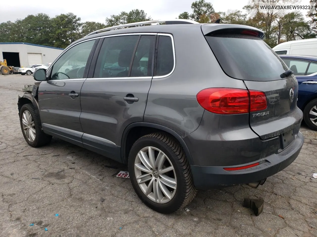 2014 Volkswagen Tiguan S VIN: WVGAV3AX8EW593237 Lot: 78698954