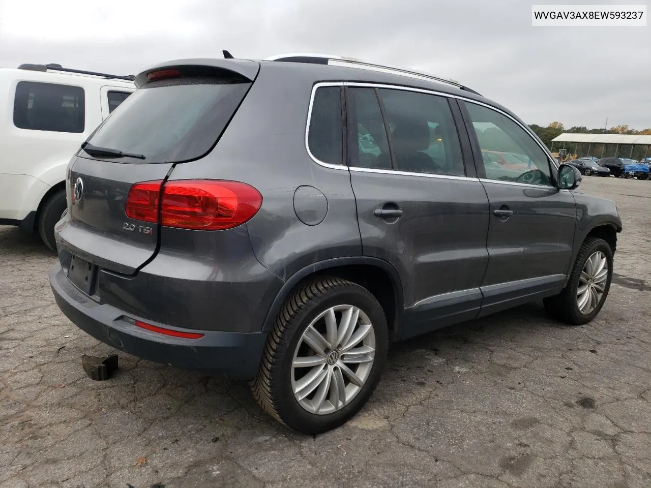 2014 Volkswagen Tiguan S VIN: WVGAV3AX8EW593237 Lot: 78698954