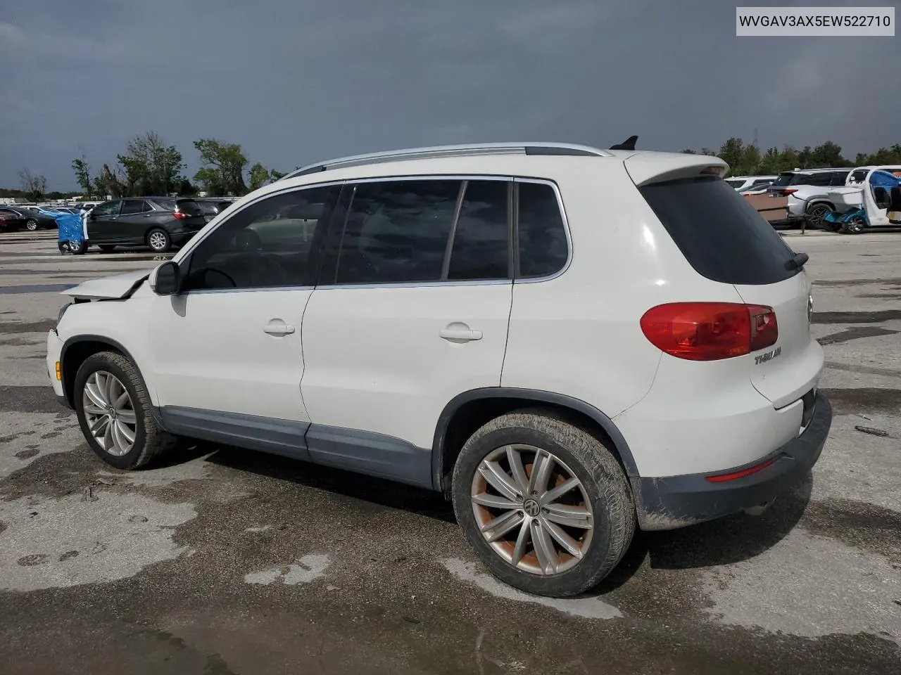 2014 Volkswagen Tiguan S VIN: WVGAV3AX5EW522710 Lot: 78780434