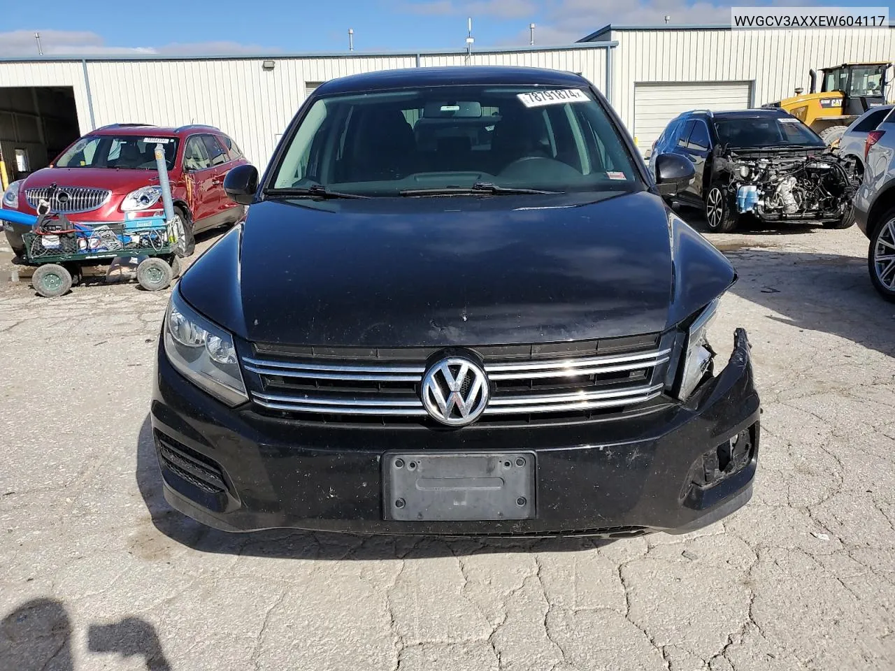 2014 Volkswagen Tiguan S VIN: WVGCV3AXXEW604117 Lot: 78791874