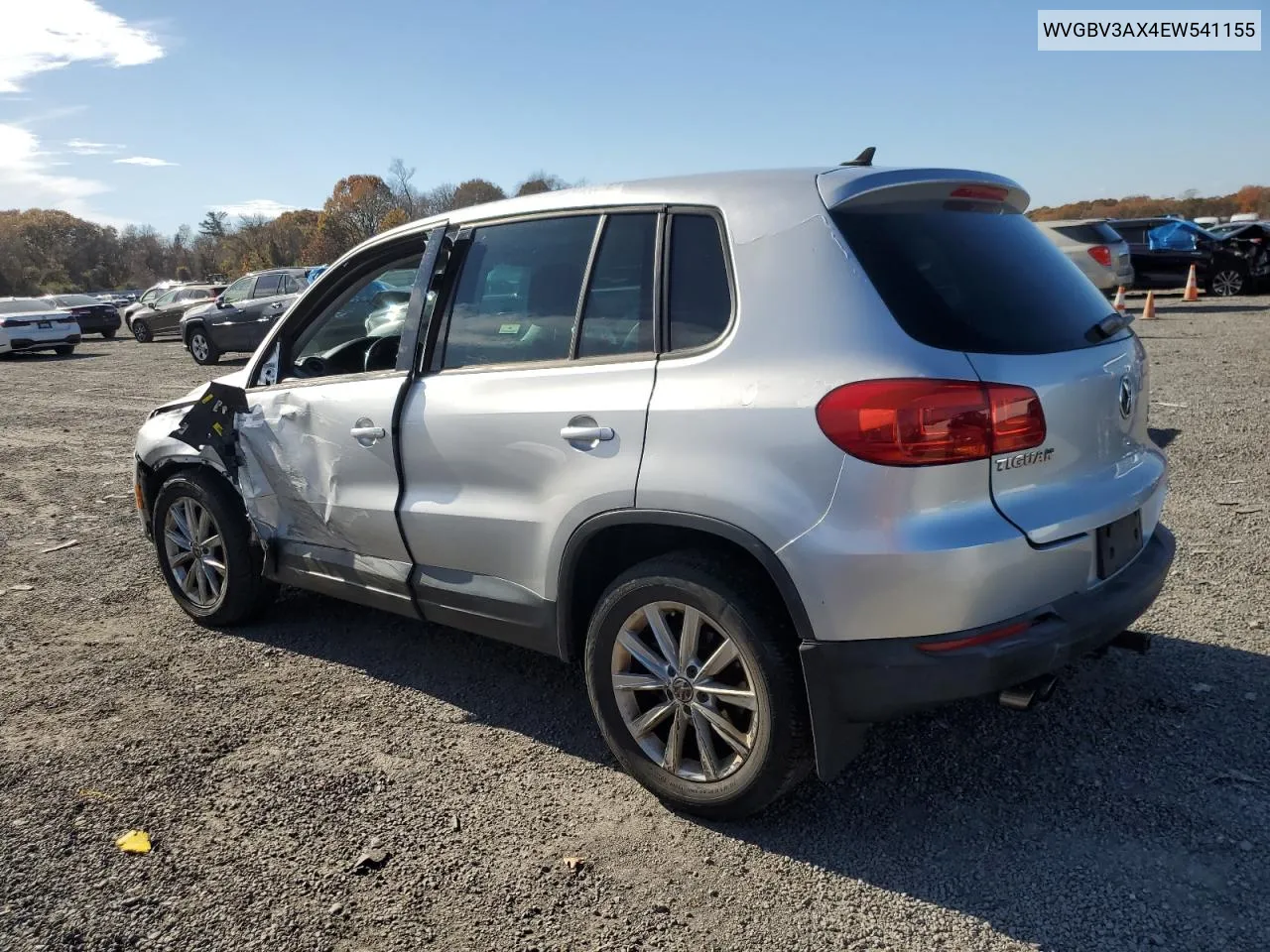 2014 Volkswagen Tiguan S VIN: WVGBV3AX4EW541155 Lot: 79166134