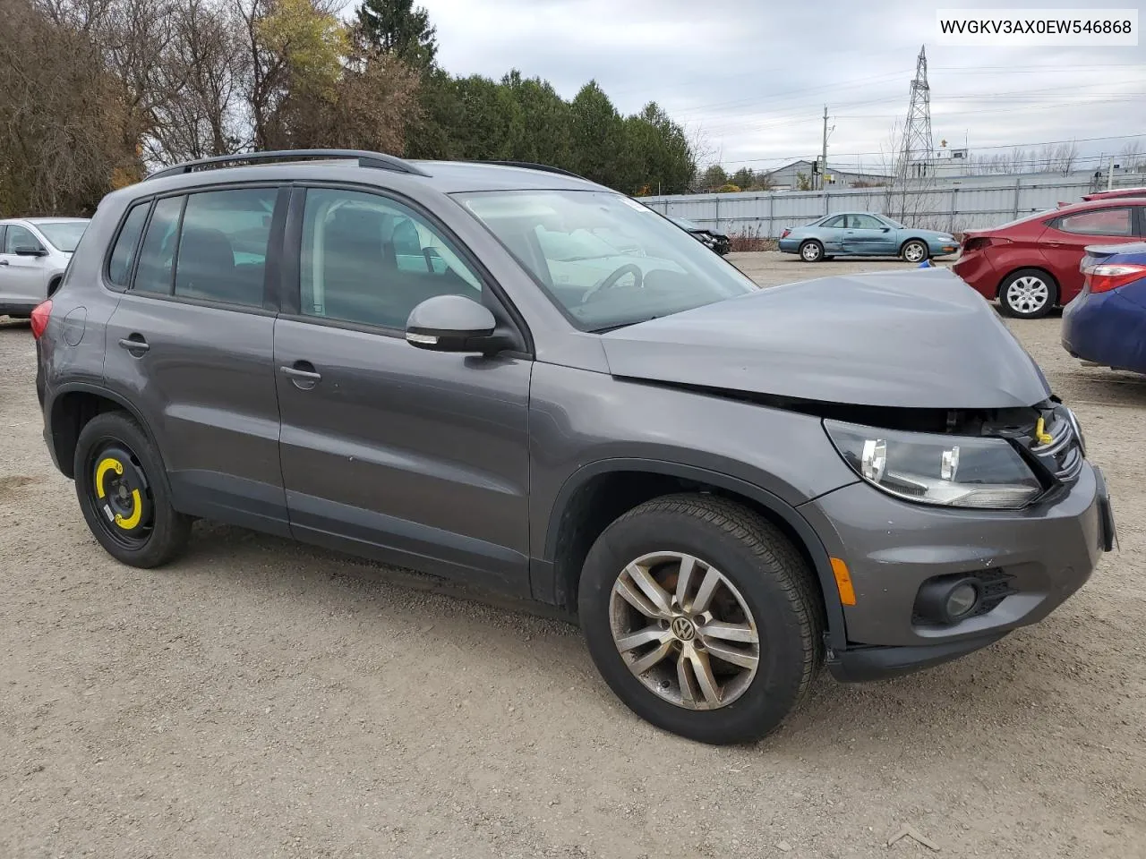 2014 Volkswagen Tiguan S VIN: WVGKV3AX0EW546868 Lot: 79291944