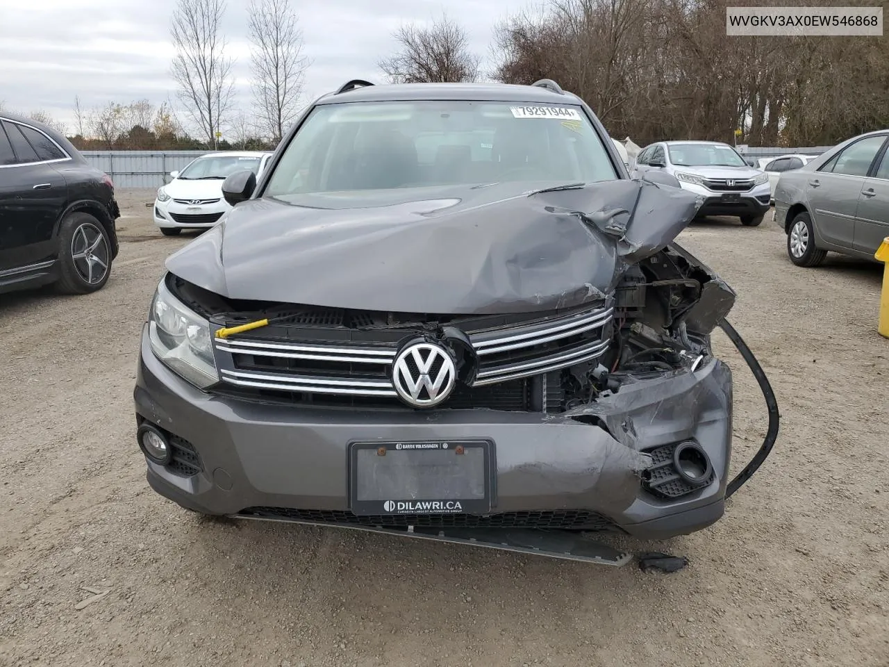 2014 Volkswagen Tiguan S VIN: WVGKV3AX0EW546868 Lot: 79291944