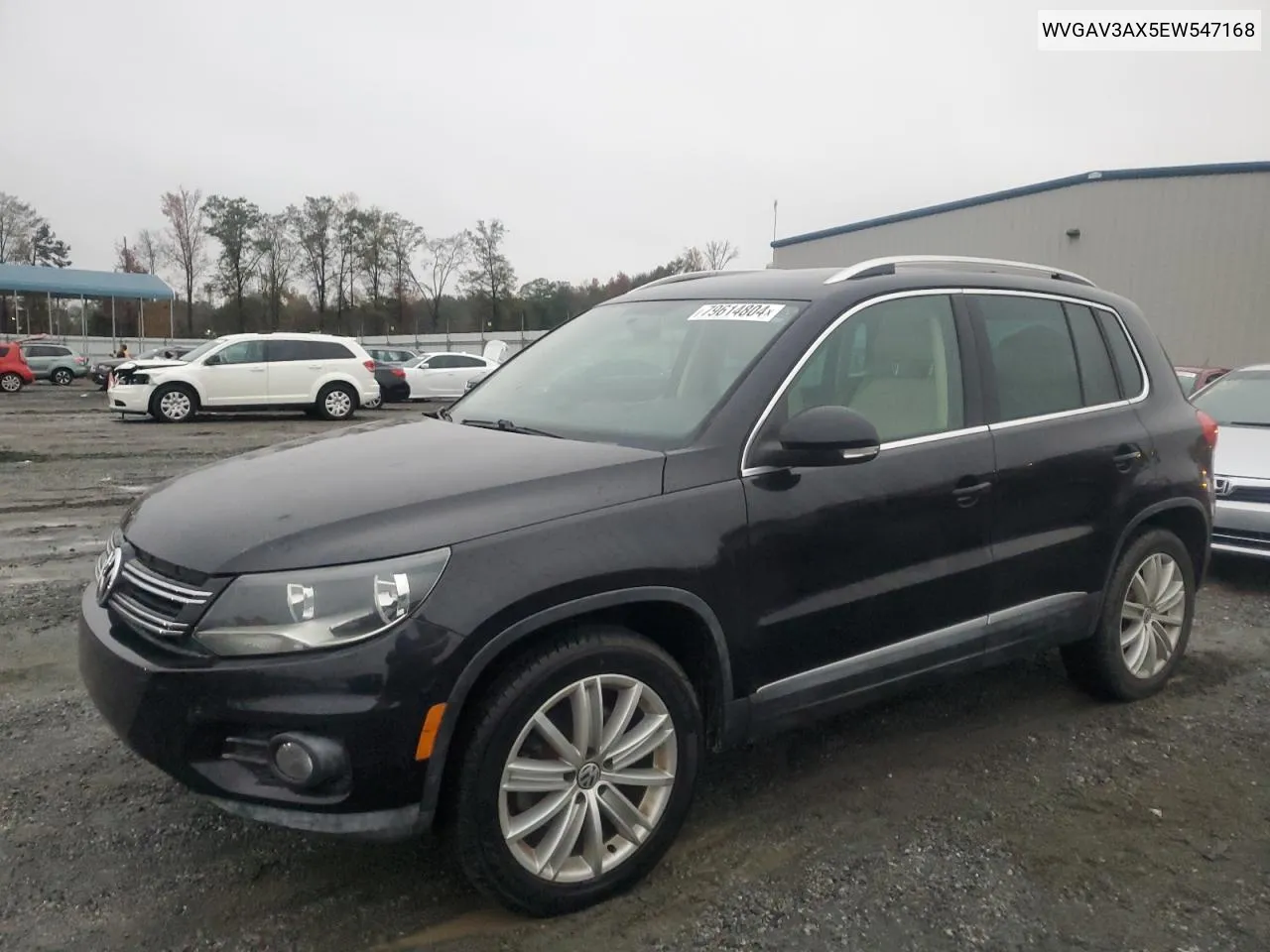 2014 Volkswagen Tiguan S VIN: WVGAV3AX5EW547168 Lot: 79614804