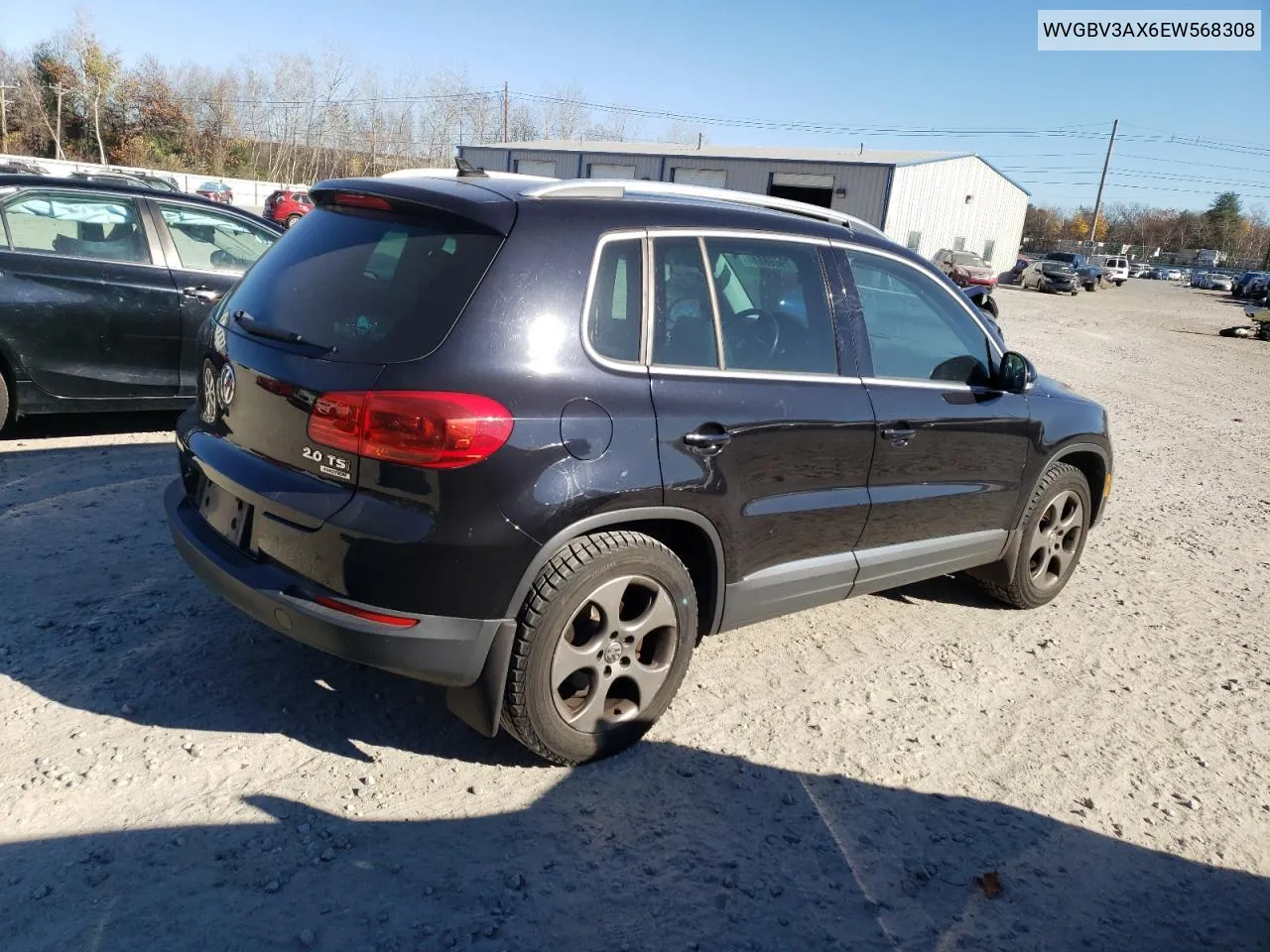 2014 Volkswagen Tiguan S VIN: WVGBV3AX6EW568308 Lot: 79668614