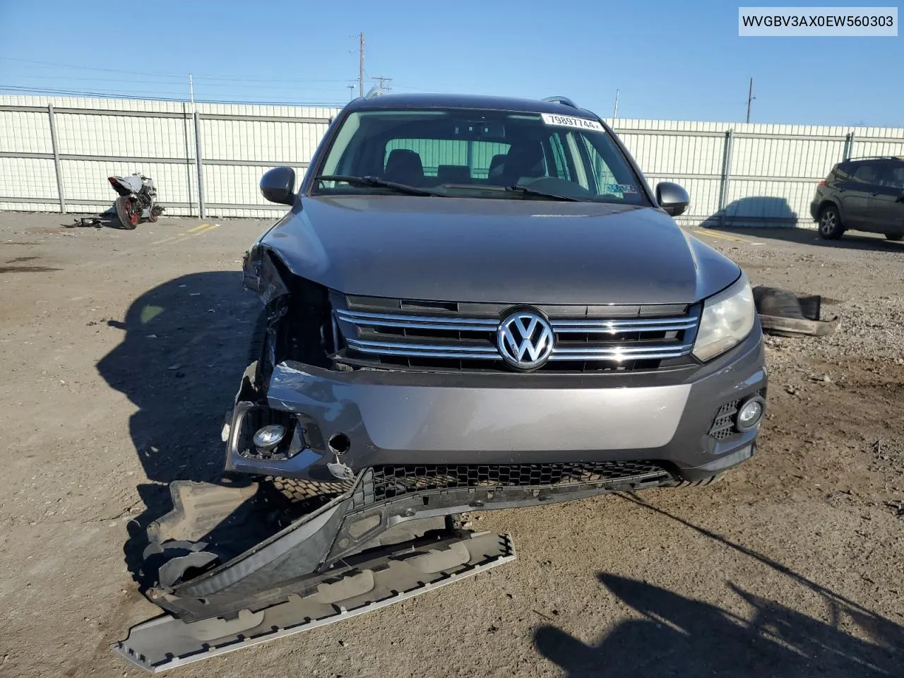 2014 Volkswagen Tiguan S VIN: WVGBV3AX0EW560303 Lot: 79897744