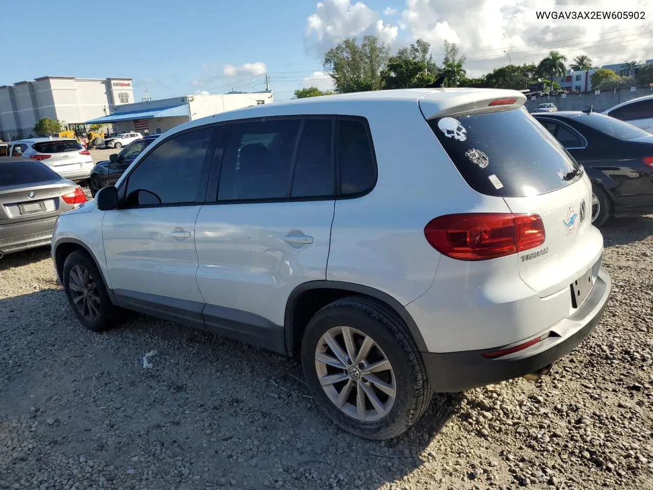 2014 Volkswagen Tiguan S VIN: WVGAV3AX2EW605902 Lot: 80139904