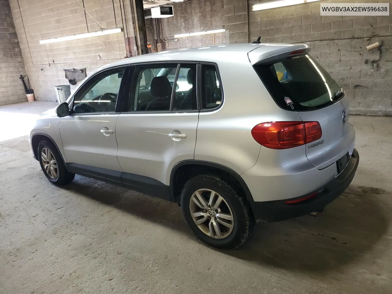 2014 Volkswagen Tiguan S VIN: WVGBV3AX2EW596638 Lot: 80443964