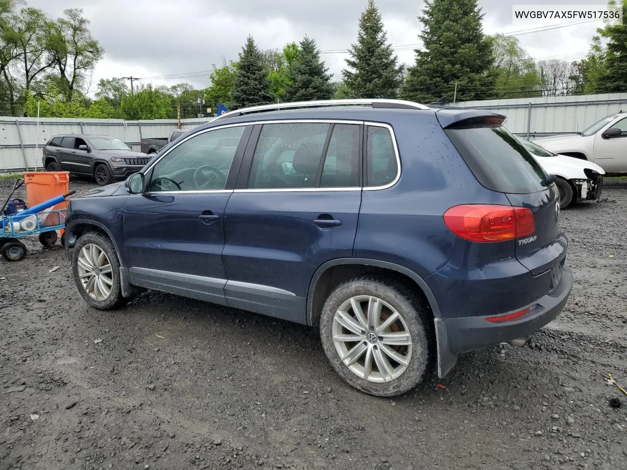 2015 Volkswagen Tiguan S VIN: WVGBV7AX5FW517536 Lot: 54769454