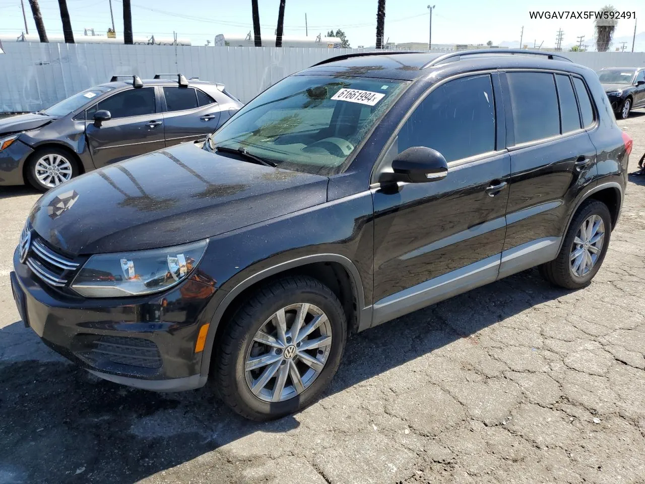 WVGAV7AX5FW592491 2015 Volkswagen Tiguan S