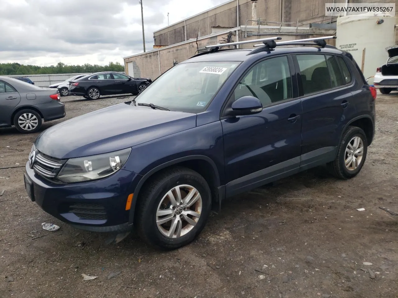 2015 Volkswagen Tiguan S VIN: WVGAV7AX1FW535267 Lot: 63958824