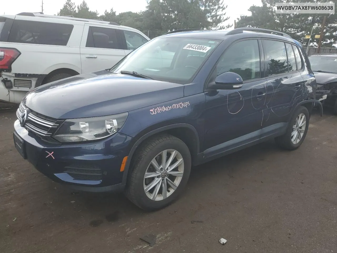 WVGBV7AX8FW608638 2015 Volkswagen Tiguan S