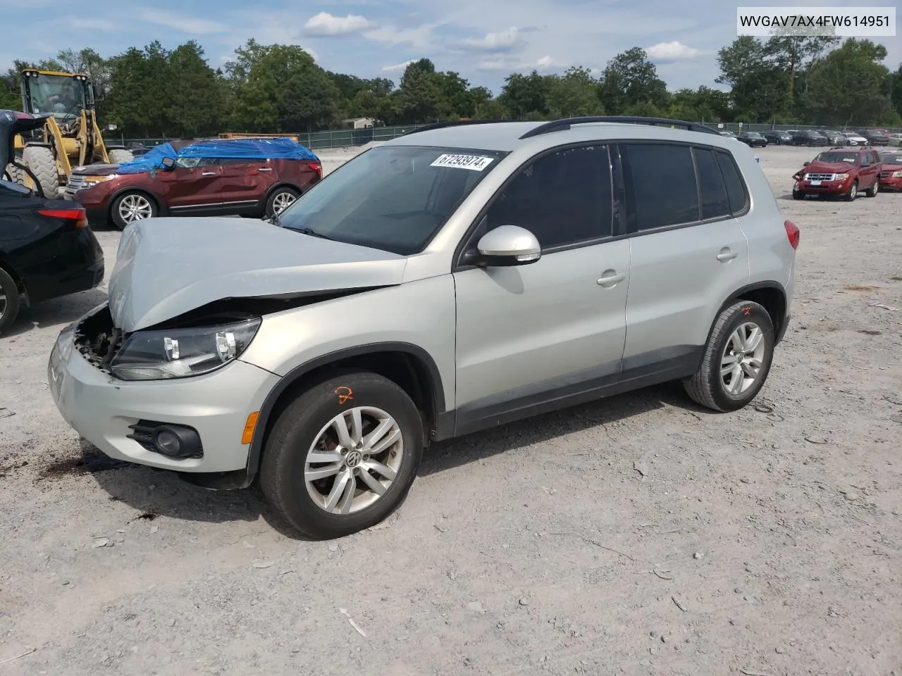 WVGAV7AX4FW614951 2015 Volkswagen Tiguan S