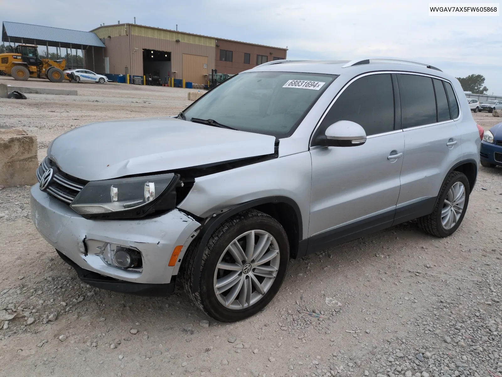 2015 Volkswagen Tiguan S VIN: WVGAV7AX5FW605868 Lot: 68831694