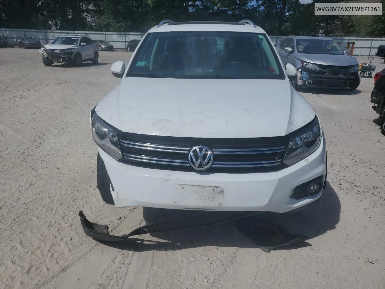 2015 Volkswagen Tiguan S VIN: WVGBV7AX2FW571361 Lot: 70838934