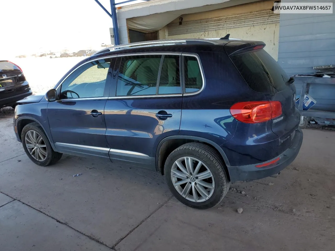 2015 Volkswagen Tiguan S VIN: WVGAV7AX8FW514657 Lot: 71044654